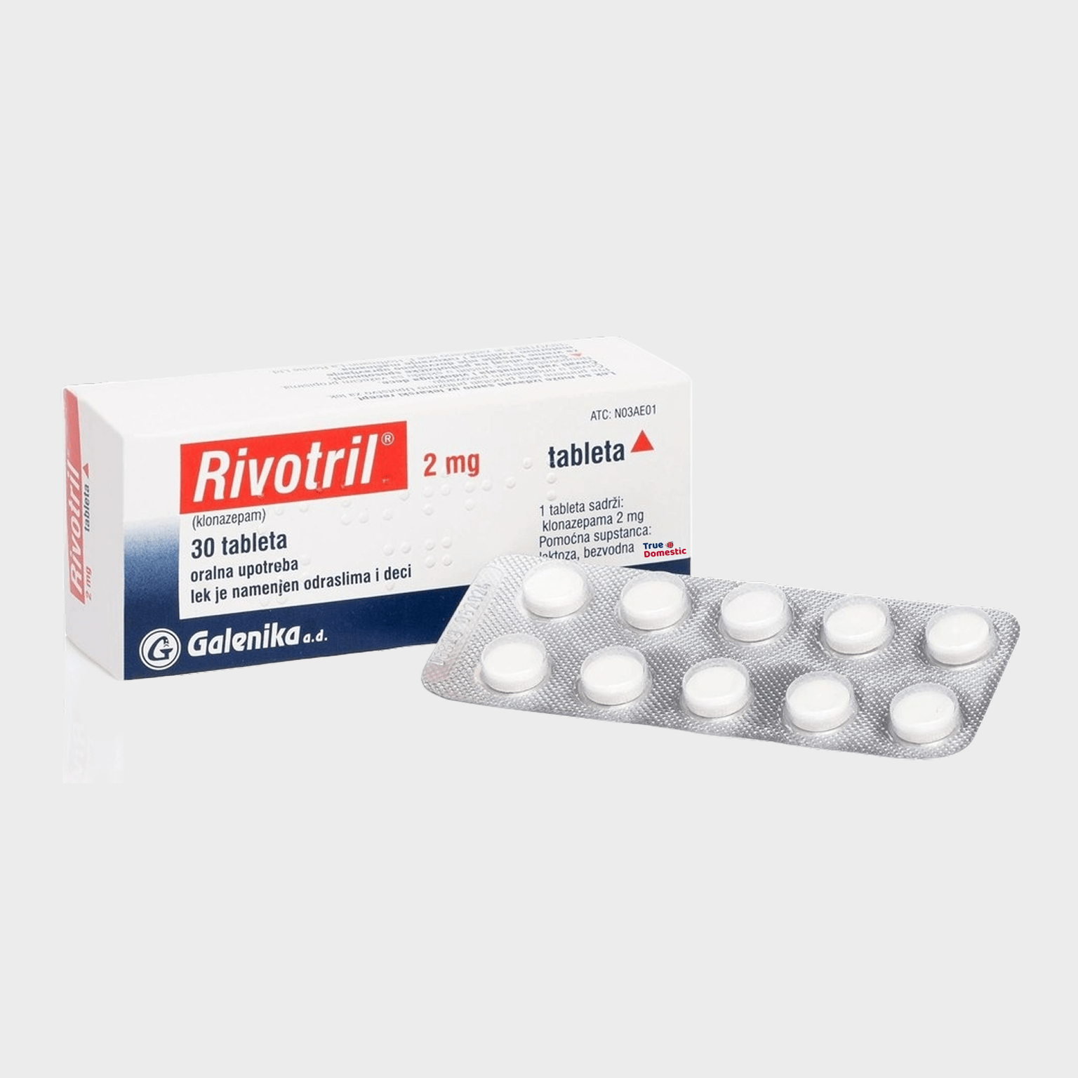 Clonazepam 2MG (Rivotril Brand)